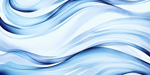 Fototapeta na wymiar Blue and white abstract water wave texture backdrop. Banner Graphic Resource as background for ocean wave and water wave abstract graphics. Paint over Generative AI