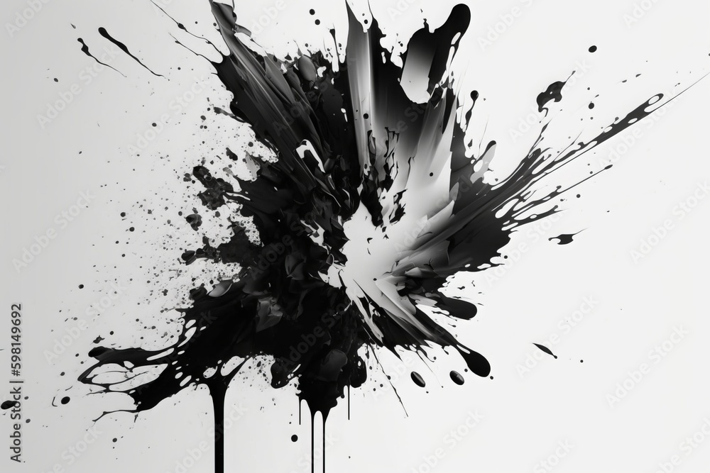 Poster turbulent ink transition: a dynamic and beautiful abstract painting animation