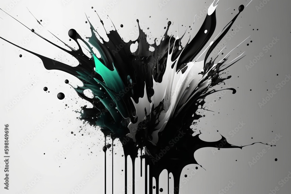 Poster turbulent ink transition: a dynamic and beautiful abstract painting animation