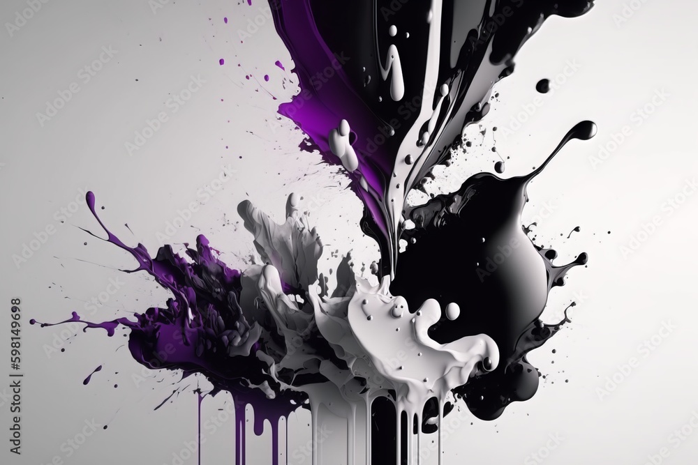 Poster turbulent ink transition: a dynamic and beautiful abstract painting animation
