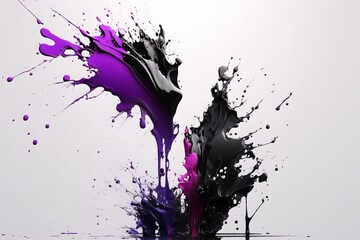 Turbulent Ink Transition: Abstract Painting Animation
