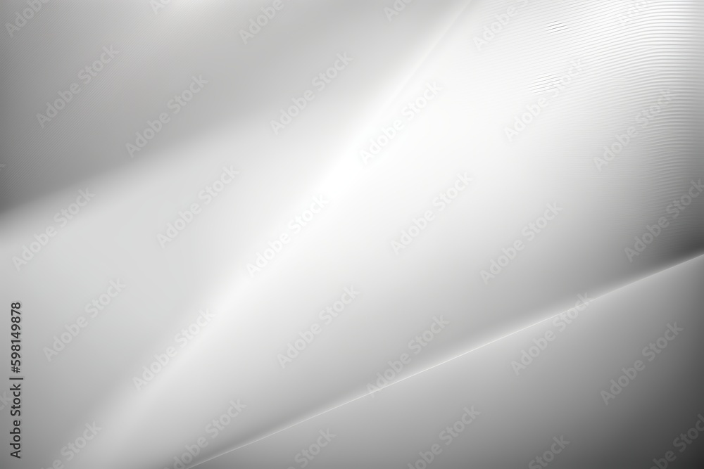 Aufkleber Light Gray Gradient Background Abstract Texture - Generative AI