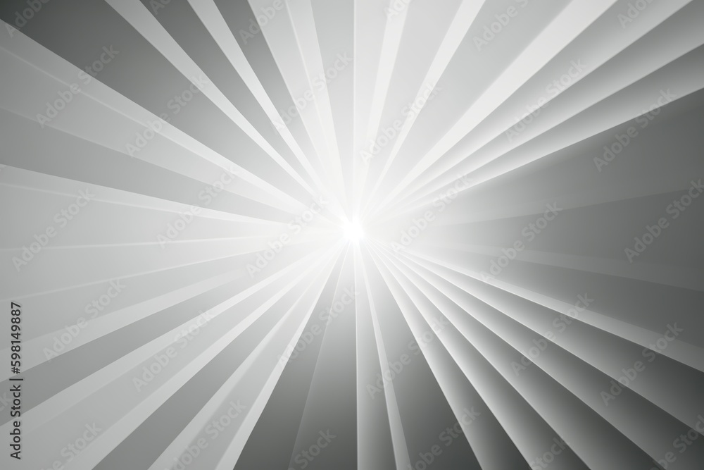 Aufkleber abstract texture with light gray gradient and rays - generative ai