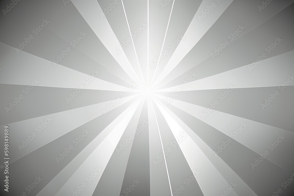 Poster abstract texture with light gray gradient and rays - generative ai
