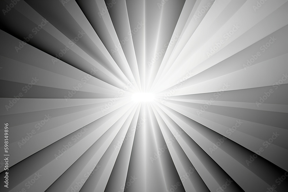 Poster abstract texture with light gray gradient and rays - generative ai