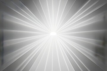 Light Gray Gradient Background with Rays Abstract Texture - Generative AI
