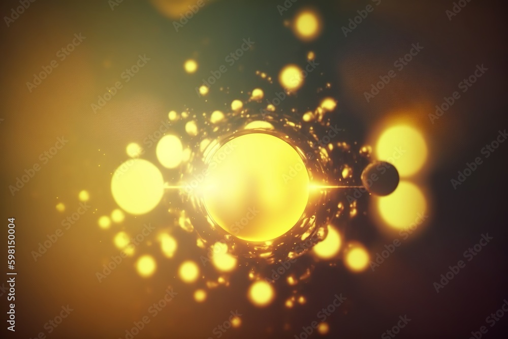 Poster elegant abstract background animation with classic light leaks - generative ai