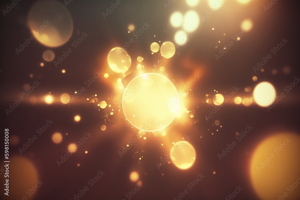 Poster elegant abstract background animation with light leaks effect - generative ai