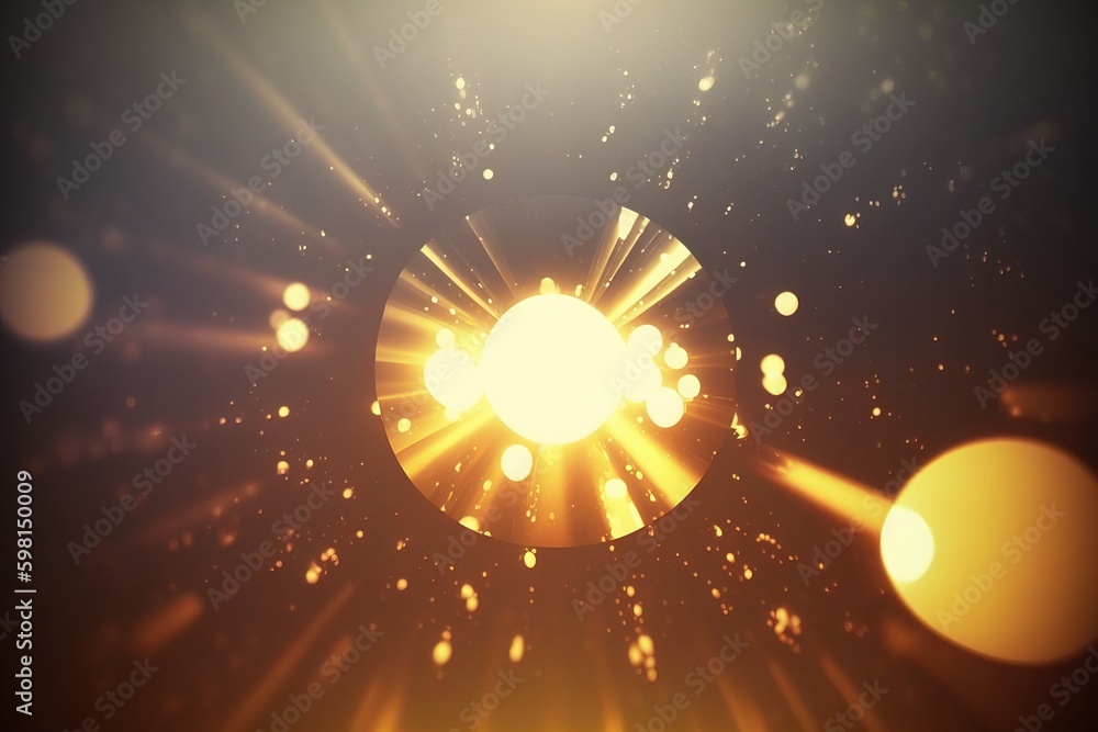 Poster elegant abstract background animation with classic light leaks - generative ai