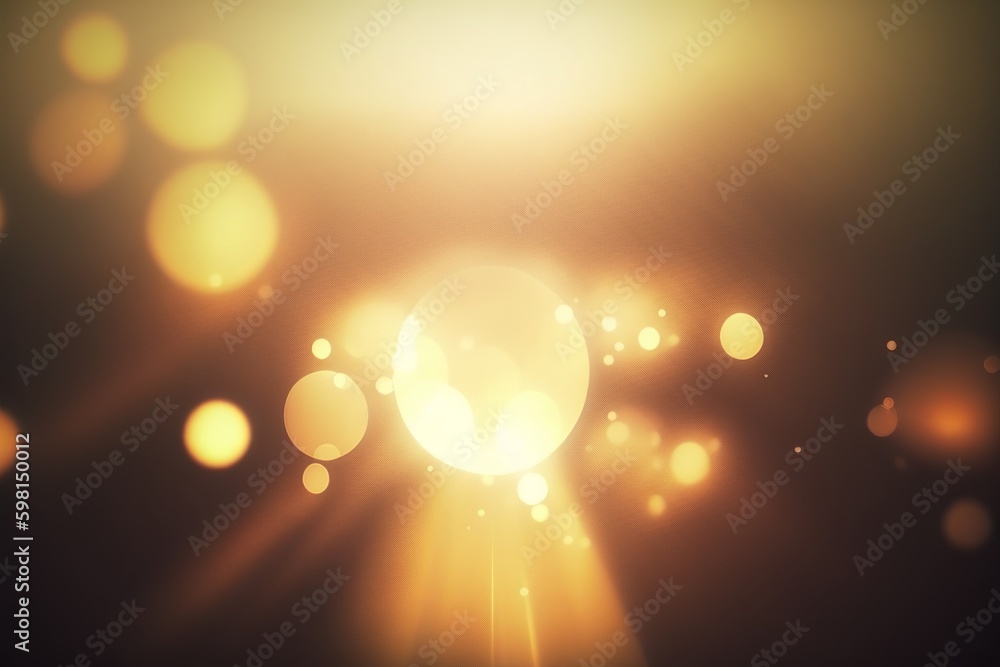Poster elegant abstract background animation with classic yellow light leaks - generative ai