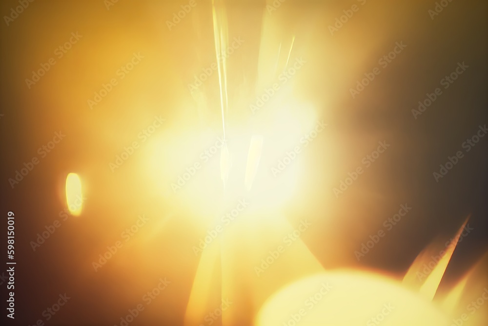 Aufkleber flashing lens light leaks: elegant abstract background animation - generative ai