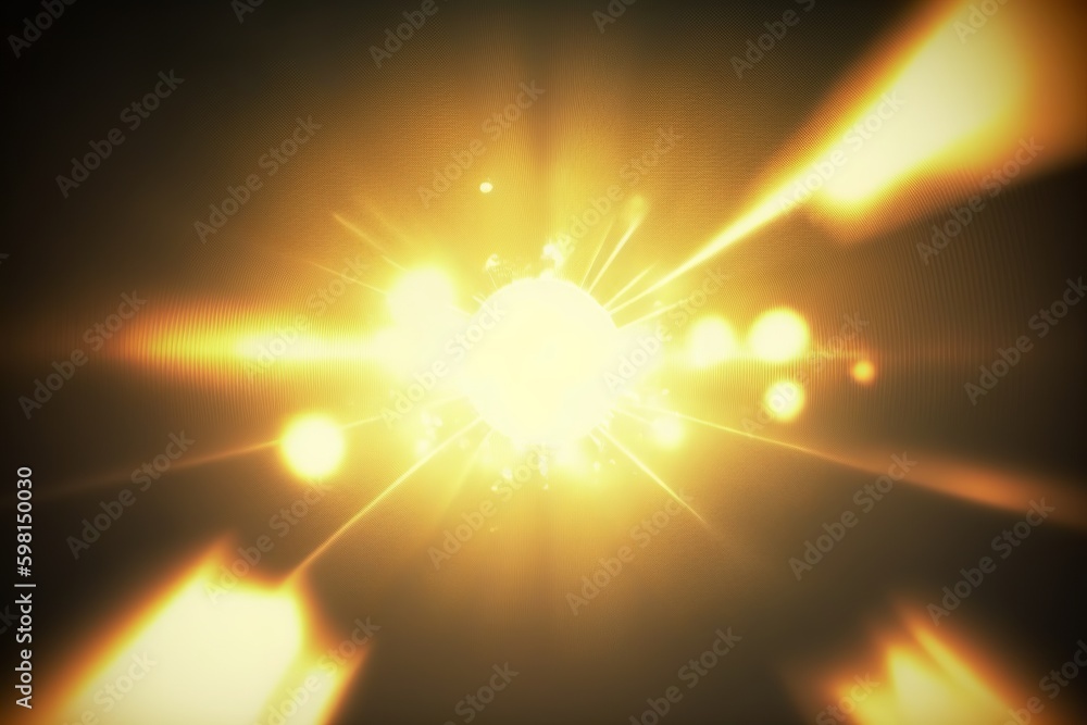 Poster elegant abstract light leak animation - generative ai
