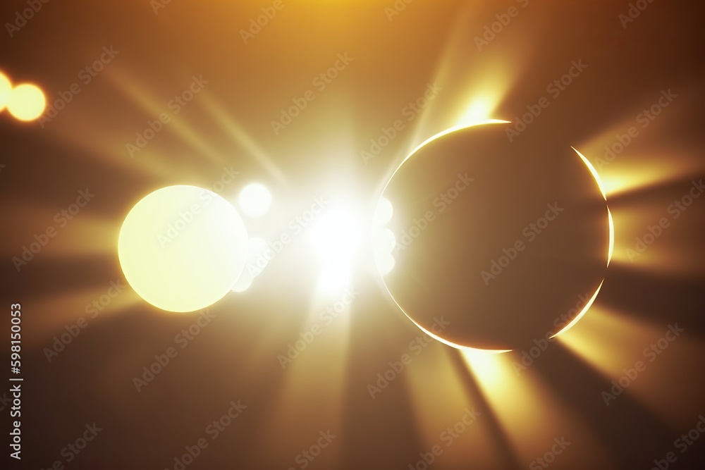 Poster elegant abstract background animation with classic light leaks - generative ai