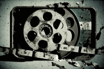 Vintage Film Grime Overlay: 35mm and 8mm Tape Damage Animation - Generative AI