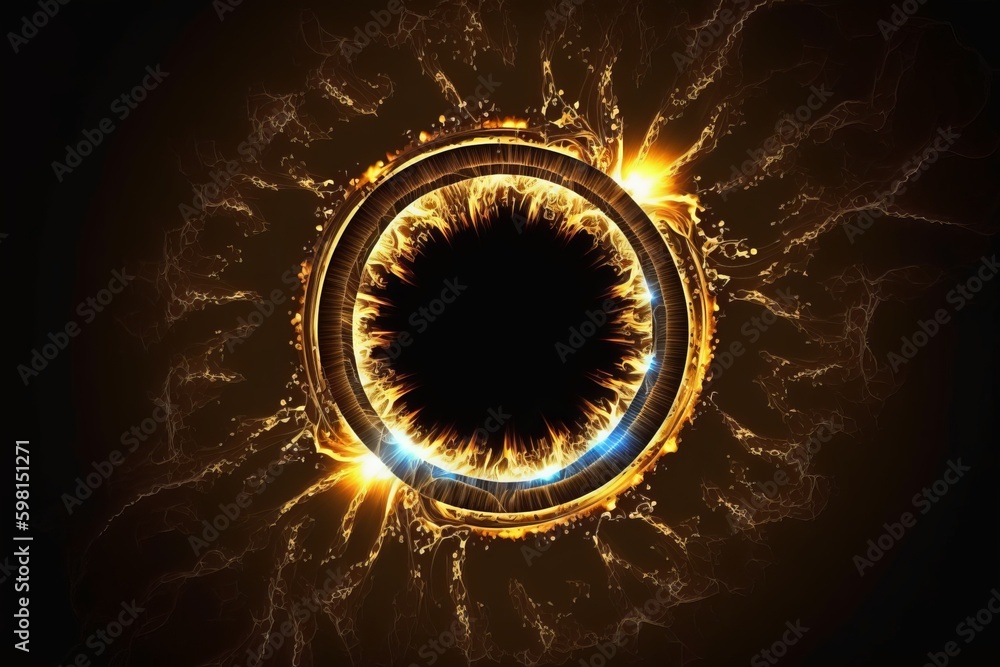 Aufkleber sparky portal animation with alpha channel - generative ai