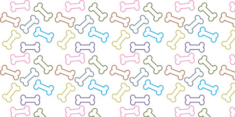 Colored bones pattern for any print