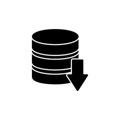 Database icon vector. server icon. storage