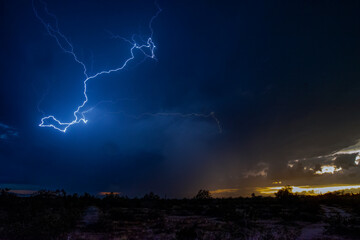 Arizona Lightning in the Desert