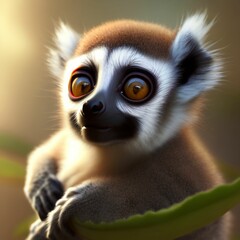 Obraz premium baby lemur - 1