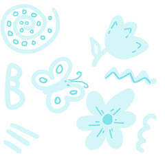 blue color nature set nature