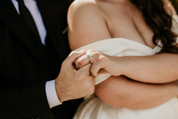 wedding details for bride and maid of honor groom getting married pink and white bathrobes preparations bridesmaids wedding day dress white rings bridal shoes wedding dress day sparkling elegant	
