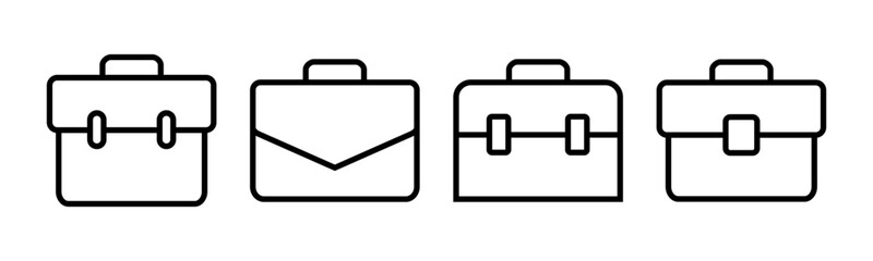 Briefcase icon vector illustration. suitcase sign and symbol. luggage symbol.