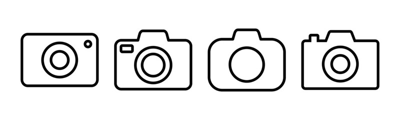 Camera icon vector illustration. photo camera sign and symbol. photography icon.