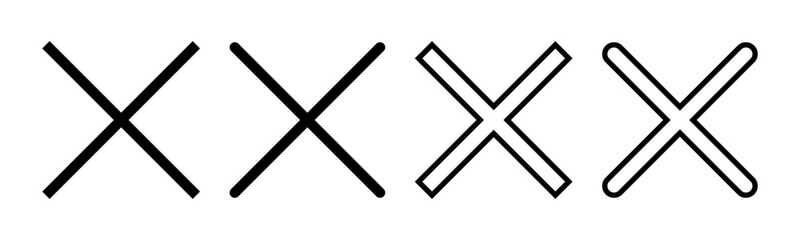 Close icon vector illustration. Delete sign and symbol. cross sign