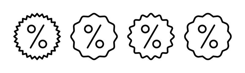 Discount icon vector illustration. Discount tag sign and symbol