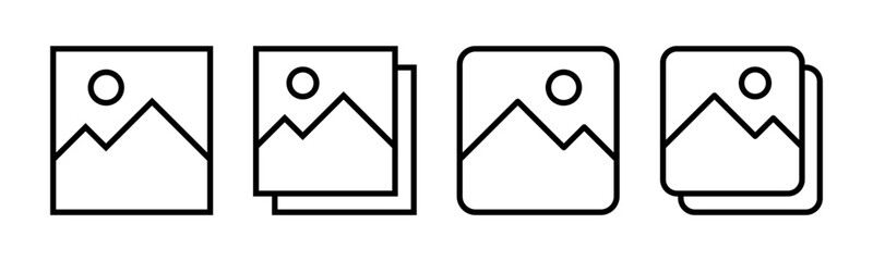 Picture icon vector illustration. photo gallery sign and symbol. image icon