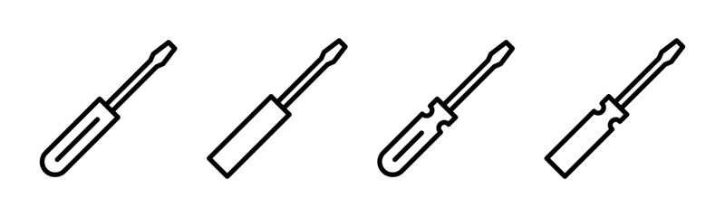 Screwdriver icon vector illustration. tools sign and symbol