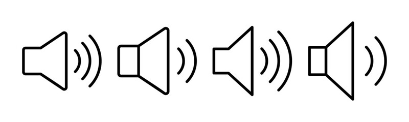 Speaker icon vector illustration. volume sign and symbol. loudspeaker icon. sound symbol