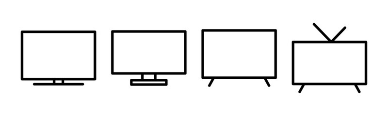 Tv icon vector illustration. television sign and symbol