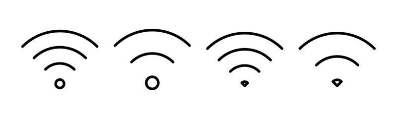 Wifi icon vector illustration. signal sign and symbol. Wireless  icon
