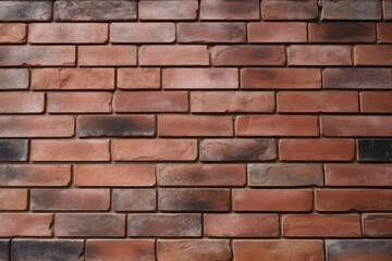 Brick Texture Wall, Background regular pattern Generative AI