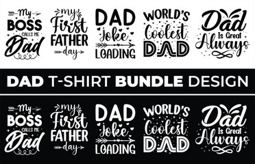 Dad bundles t-shirt designs in illustration.