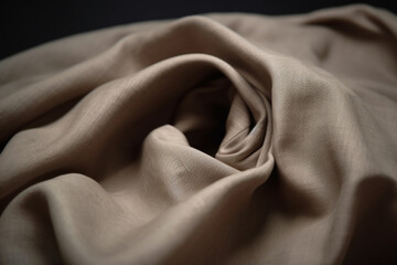 Silk Luxury Cloth Fabric Texture, Background Wavy Abstract Wrinkles Generative AI