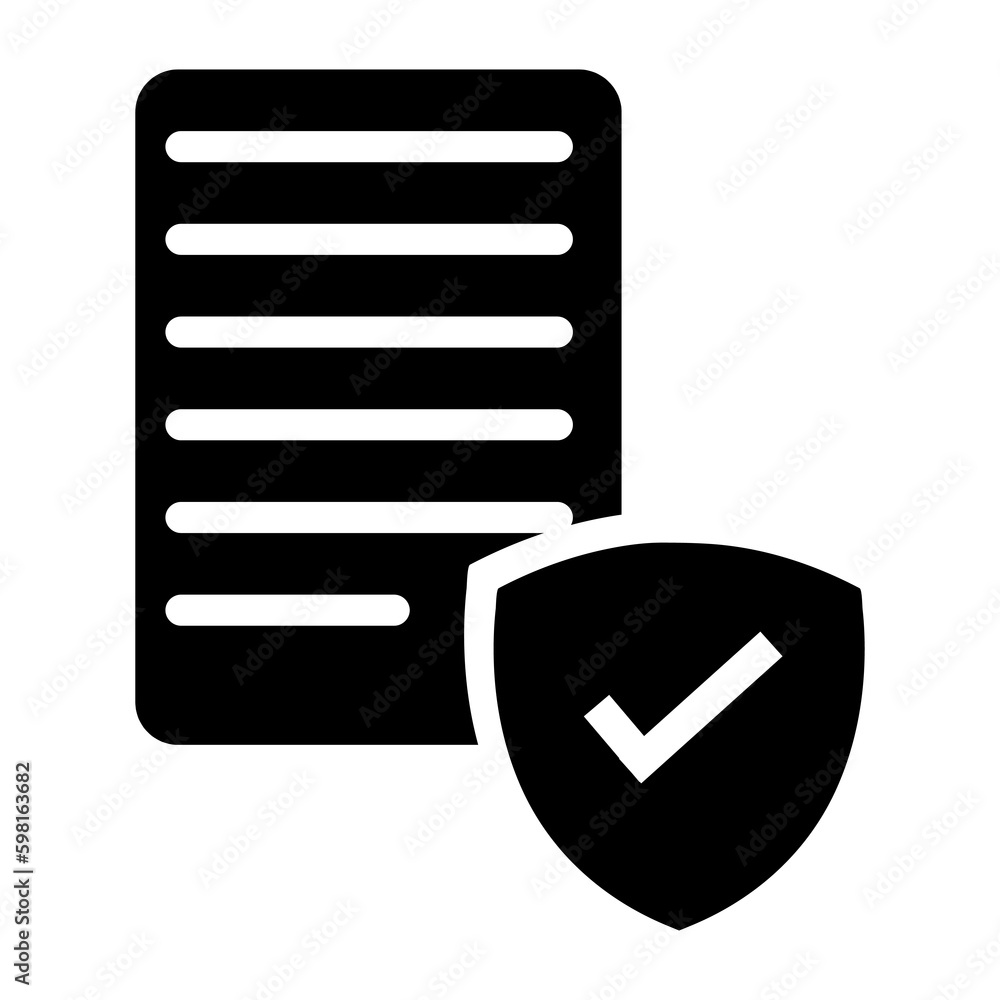 Poster contract coverage icon. trendy flat vector contract coverage icon on white background.eps