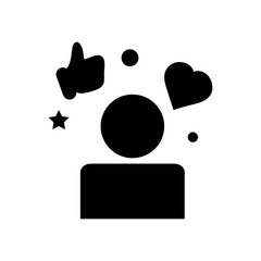 social media specialist icon. vector media icon on white background..eps