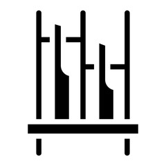 angklung glyph icon