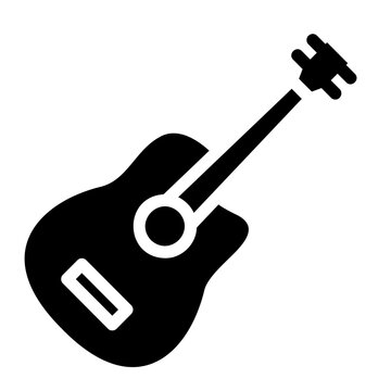 guitar glyph icon