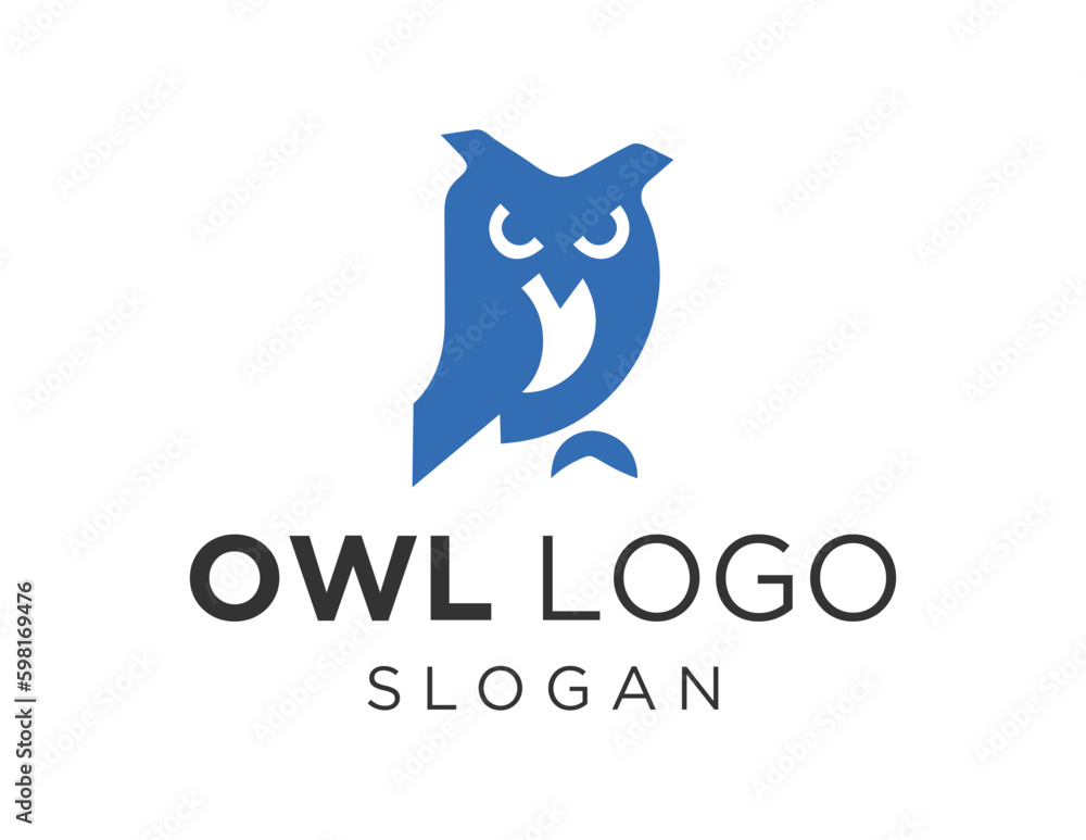 Aufkleber logo about owl on a white background. created using the coreldraw application.