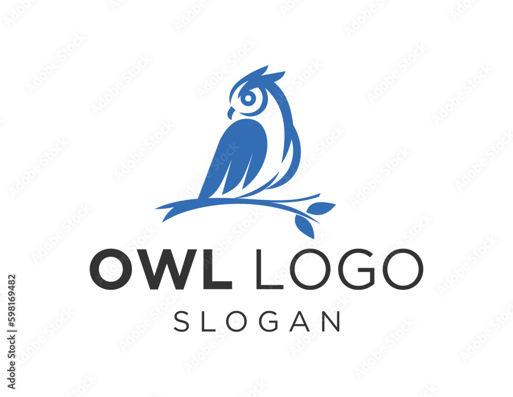 Aufkleber logo about owl on a white background. created using the coreldraw application.