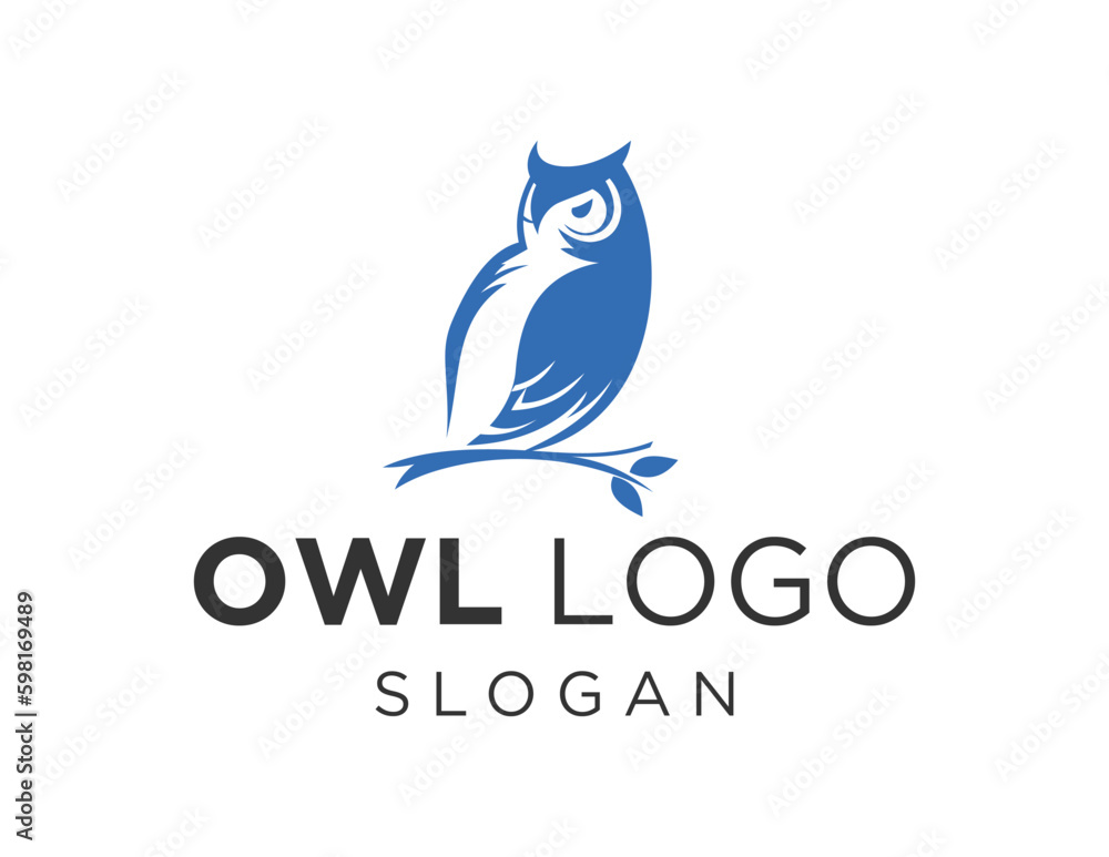 Aufkleber logo about owl on a white background. created using the coreldraw application.