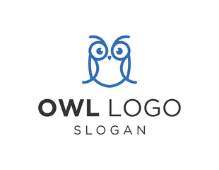 Fototapeta premium Logo about Owl on a white background. created using the CorelDraw application.