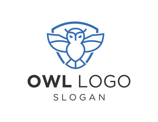 Logo about Owl on a white background. created using the CorelDraw application.