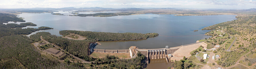 Keepit dam and Lake Keepit in northern New South Wales, Australia.
