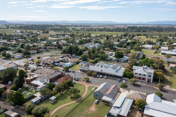 Fototapeta na wymiar The northern New South Wales town of Boggabri .