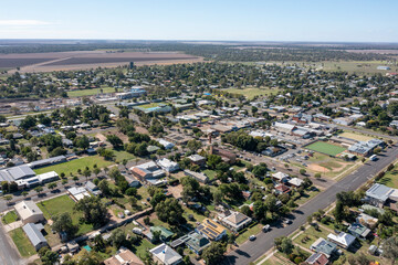 The northern New South Wales town of  Gunnedah .