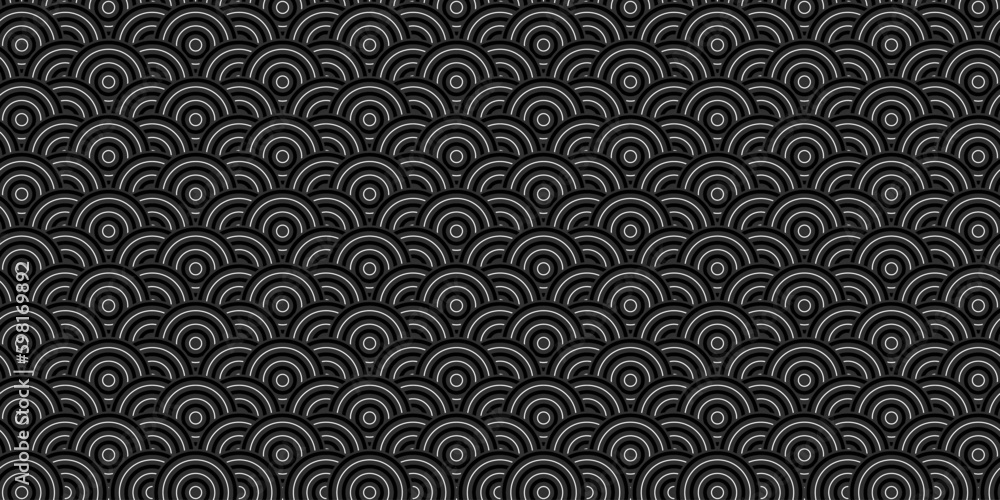 Poster dark black japanese paper and japanese pattern background. abstract geometric shape backdrop. modern